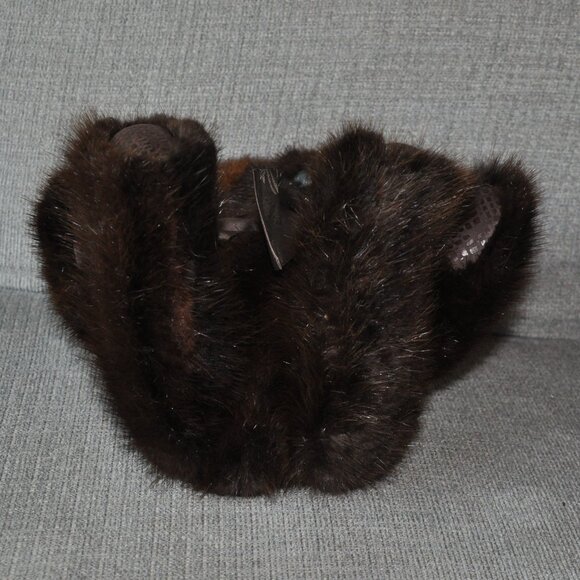 2003 Handcrafted Original by DiDesigns Jointed Real Fur Teddy Bear  17" tall - Picture 5 of 9